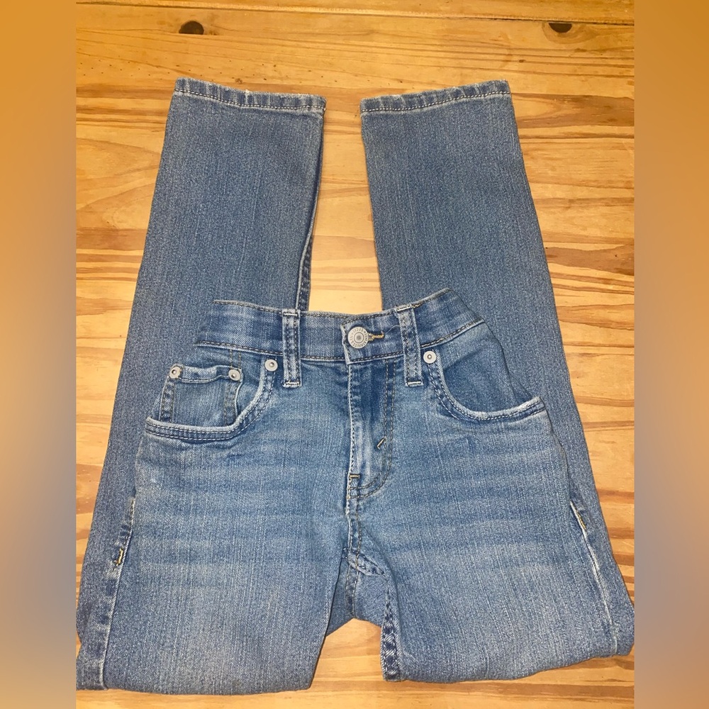 Kids Levi's 511 slim fit blue jeans with a size W24 L25 With Elastic Waist Band